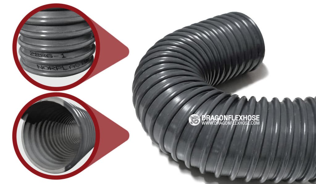 ท่อเฟล็กซ์อ่อนพีวีซีสีเทาเพื่องานเอนกประสงค์ จากประเทศเยอรมัน